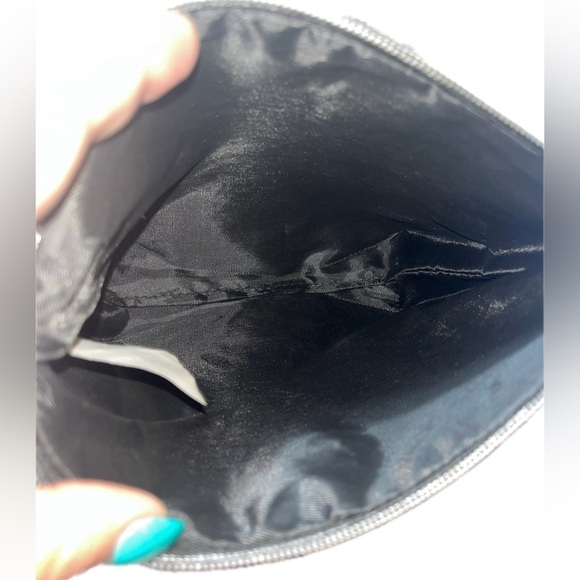 Christian Lacroix Floral Garden Black Cosmetic Zip Pouch Bag - Picture 6 of 7